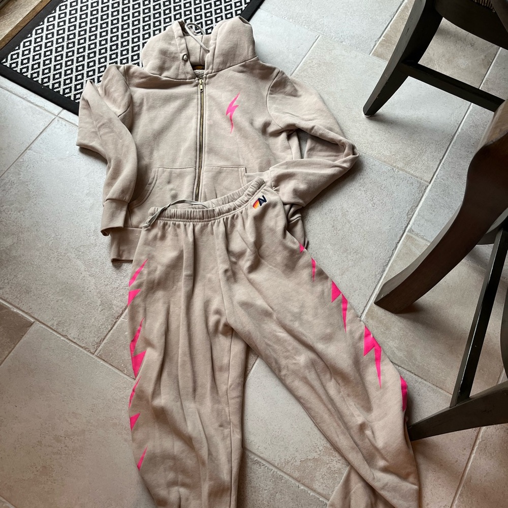 Aviator Nation Sand Bolt Hoodie and Pants